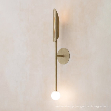 Luzes de parede de luxo em metal ouro com design moderno mais recente